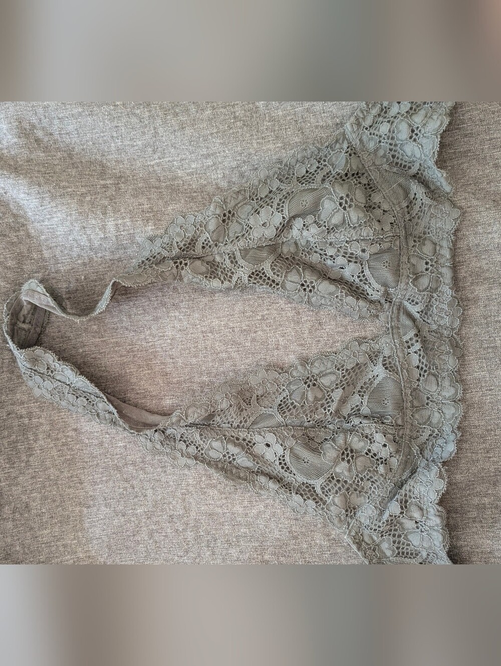 Free People Gray Lace Halter Bralette - Picture 6 of 6